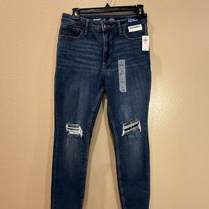 NWT Old Navy Rockstar High-Waisted Skinny Jeans Dark Wash Size 8 Short